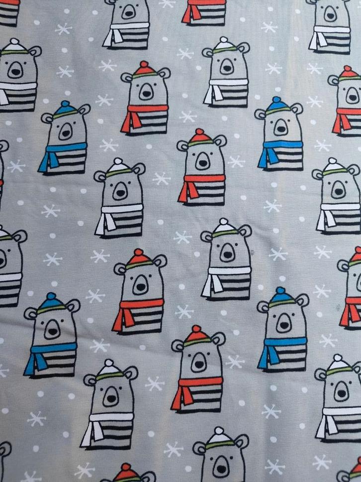 Beren tricot, Hobby en Vrije tijd, Stoffen en Lappen, Nieuw, Katoen, 120 cm of meer, 30 tot 200 cm, Ophalen of Verzenden