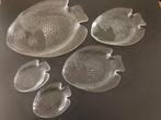 schotel visschotel set glas diner, Huis en Inrichting, Keuken | Servies, Glas of Glazen, Ophalen of Verzenden, Overige stijlen