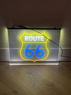 Route 66 neon lichtbord 30x40cm nieuw !, Ophalen of Verzenden, Nieuw, Lichtbak of (neon) lamp