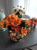 5 bloempotten, Ophalen, Rond, Binnen, Metaal