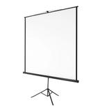 Projectiescherm 230 x 230cm breed op Statief, Ophalen, Handmatig, Gebruikt