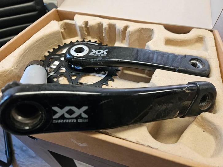 SRAM XX-SL T-Type DUB Carbon Crankset 175mm, Fietsen en Brommers, Fietsonderdelen, Zo goed als nieuw, Mountainbike, Crankstel of Pedalen