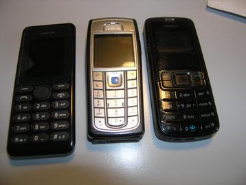 3 stuks Nokia telefoons (burners) beschikbaar voor biedingen