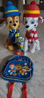 Paw Patrol grote knuffels met rugtas en boekje, Kinderen en Baby's, Speelgoed | Actiefiguren, Ophalen of Verzenden, Zo goed als nieuw