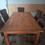 Teak houten eettafel voor 6 personen, Huis en Inrichting, Eikenhout, Zo goed als nieuw, Vijf personen of meer, 150 tot 200 cm
