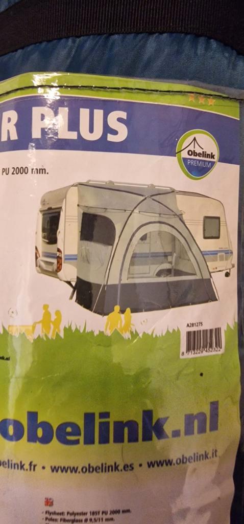 Obelink Treffer Plus Voortent - Zo Goed Als Nieuw, Caravans en Kamperen, Kampeeraccessoires, Zo goed als nieuw, Ophalen