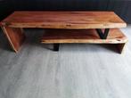prachtig TV Meubel Acacia 140/220 cm, Huis en Inrichting, Kasten | Televisiemeubels, Ophalen, Eikenhout, Zo goed als nieuw, 200 cm of meer