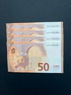 50 Euro Italie Lagarde S051 4 keer oplopende nummers, Postzegels en Munten, Bankbiljetten | Europa | Eurobiljetten, Ophalen of Verzenden
