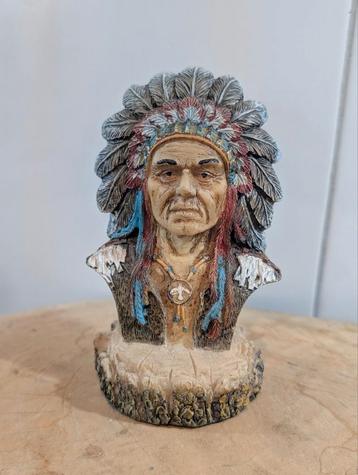 Indianenhoofd - Decoratief Beeldje beschikbaar voor biedingen
