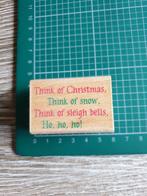 Hero arts stempel "ho ho ho", Verzenden, Zo goed als nieuw, Houten stempel