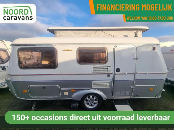 Eriba TROLL 550 GT MOVER + DWARSBED + HEFDAK + FIETSENDRAGER, Caravans en Kamperen, Caravans, Bedrijf, tot en met 4, 750 - 1000 kg