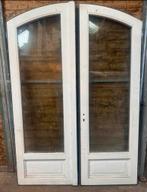 Dubbele tuindeuren (toog), Doe-het-zelf en Verbouw, Ophalen, Gebruikt, Buitendeur, Hout