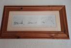 Grenen lijst met potloodtekening Igor 60 x 32.Winnie de Pooh, Ophalen of Verzenden, Zo goed als nieuw, Minder dan 50 cm, Minder dan 50 cm
