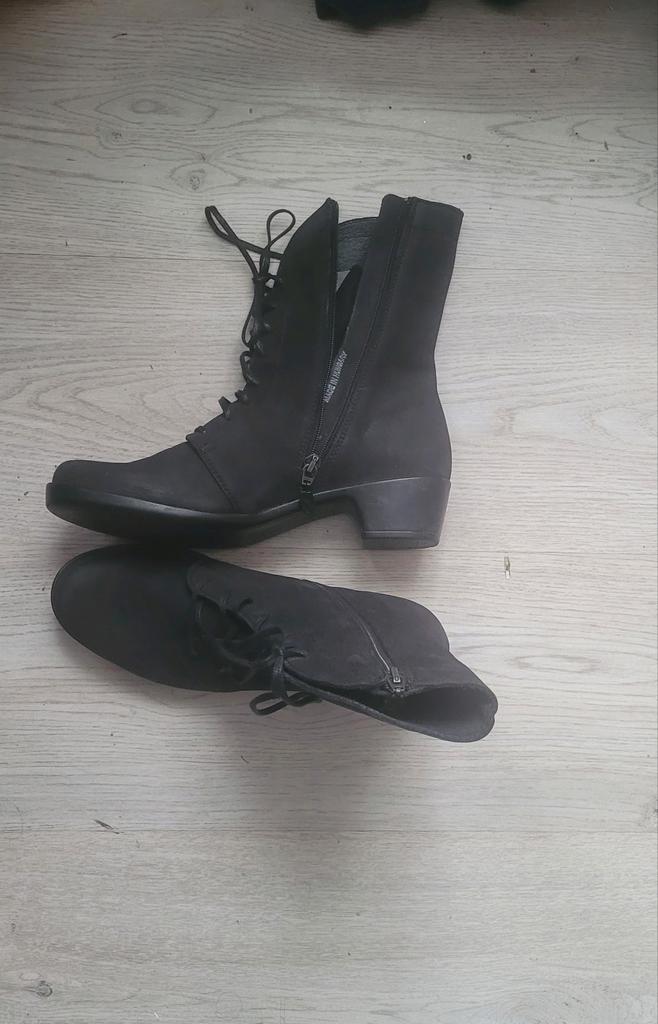 Loints of Holland zwarte leren enkellaarsjes maat 38, Kleding | Dames, Schoenen, Zo goed als nieuw, Lage of Enkellaarzen, Zwart