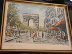 Vargas - Champs-Élysées Parijs - Gesigneerd, Antiek en Kunst, Ophalen of Verzenden