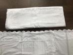 1 persoons Bauer katoen dekbedovertrek + 2 sierslopen, Eenpersoons, Wit, Dekbedovertrek, Ophalen of Verzenden