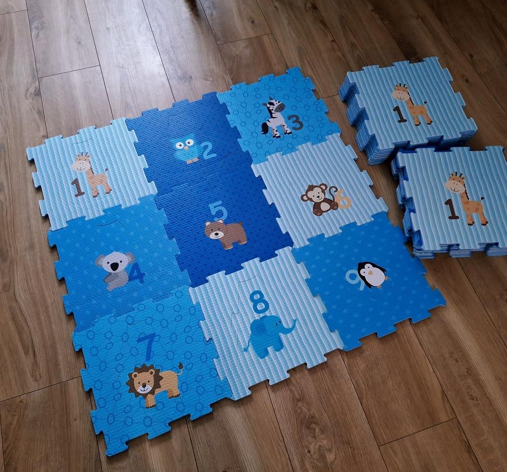 Kruipmat baby's / Speelmat / Puzzelmat 3 stuks., Kinderen en Baby's, Speelgoed | Speelkleden, Zo goed als nieuw, Ophalen of Verzenden