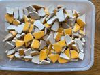 Mozaiek keramiek puzzel steentjes warm geel 100 gram, Hobby en Vrije tijd, Nieuw, Ophalen of Verzenden, Materiaal