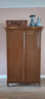 Vintage brocante landelijke boeren kast, massief grenen kast, Ophalen, Vintage, 50 tot 100 cm, Retro vintage brocante landelijk