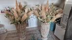 2 rieten vazen met droogbloemen, bruiloft, bohemian, Ophalen, Zo goed als nieuw