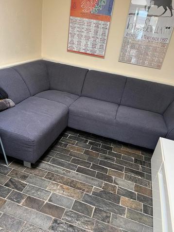 Gratis - hoekbank stof, antraciet beschikbaar voor biedingen