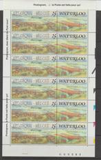 België 1990 Slag van Waterloo 1815-1990 vel plaat 2 **, Postzegels en Munten, Orginele gom, Ophalen of Verzenden, Postfris, Postfris