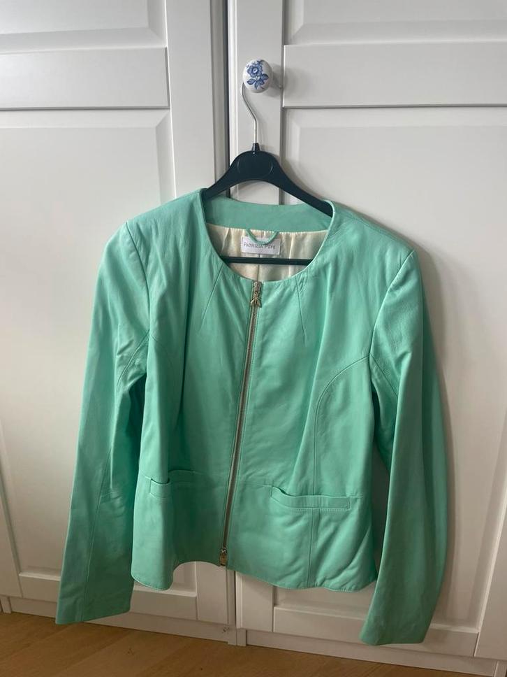 Patrizia pepe  lamsleren jasje blazer NL40 nieuw, Kleding | Dames, Jassen | Zomer, Zo goed als nieuw, Maat 38/40 (M), Groen, Ophalen of Verzenden