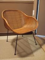 charmante rotan stoel, Huis en Inrichting, Fauteuils, Ophalen, Gebruikt, 75 tot 100 cm, 50 tot 75 cm