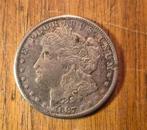 Zilveren Morgan Dollar 1887, Ophalen of Verzenden, Zilver, Losse munt, Zilver