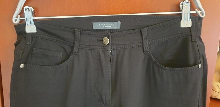 Zaffiri zwarte broek maat 38, Kleding | Dames, Broeken en Pantalons, Zo goed als nieuw, Maat 38/40 (M), Zwart, Lang, Ophalen of Verzenden
