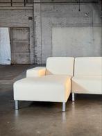 Gelderlands 6511 Design Bank | Ecru (NIEUWSTAAT), Metaal, 250 tot 300 cm, Hoekbank, Ophalen of Verzenden
