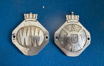 ANWB en WW embleem 1980 beschikbaar voor biedingen