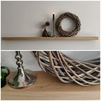 Decoratief schap strak eiken - wandplank zwevend - 127cm #79, Houtatelier M.Y., Info@myhoutatelier.nl, Nieuw, Ophalen of Verzenden
