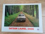 Datsun Laurel 2400 brochure uit 1979, Boeken, Auto's | Folders en Tijdschriften, Nissan, Zo goed als nieuw, Verzenden