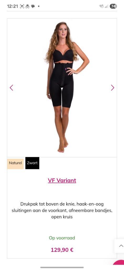 Lipoelastic medische compressiekleding 2x drukpak en bh incl, Kleding | Dames, Overige Dameskleding, Zo goed als nieuw, Ophalen of Verzenden