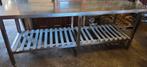 Rvs tafel., Tuin en Terras, Buitenkeukens, Ophalen, Gebruikt, Vrijstaand