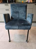 6 Ranger eetkamerstoelen blauw grijs van Woonsquare., Ophalen of Verzenden, Zo goed als nieuw, Luxe eetkamer forteuil, Vijf, Zes of meer stoelen