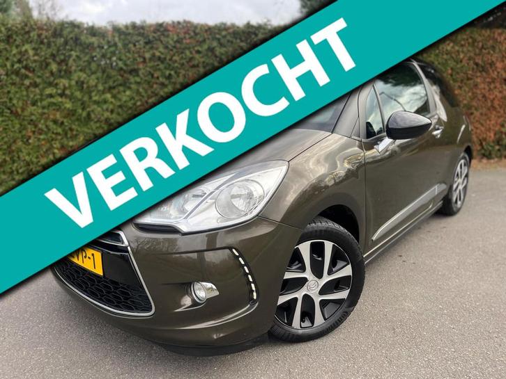 Citroen DS3 1.2 VTi So Chic NAVIGATIE ECC NAP APK BRUIN !, Auto's, Citroën, Bedrijf, Te koop, DS3, ABS, Airbags, Airconditioning