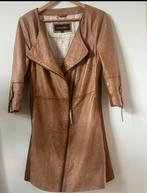 Prachtig leren jurkje / jasje - Transmission maat L, Kleding | Dames, Bruin, Maat 42/44 (L), Ophalen of Verzenden, Zo goed als nieuw