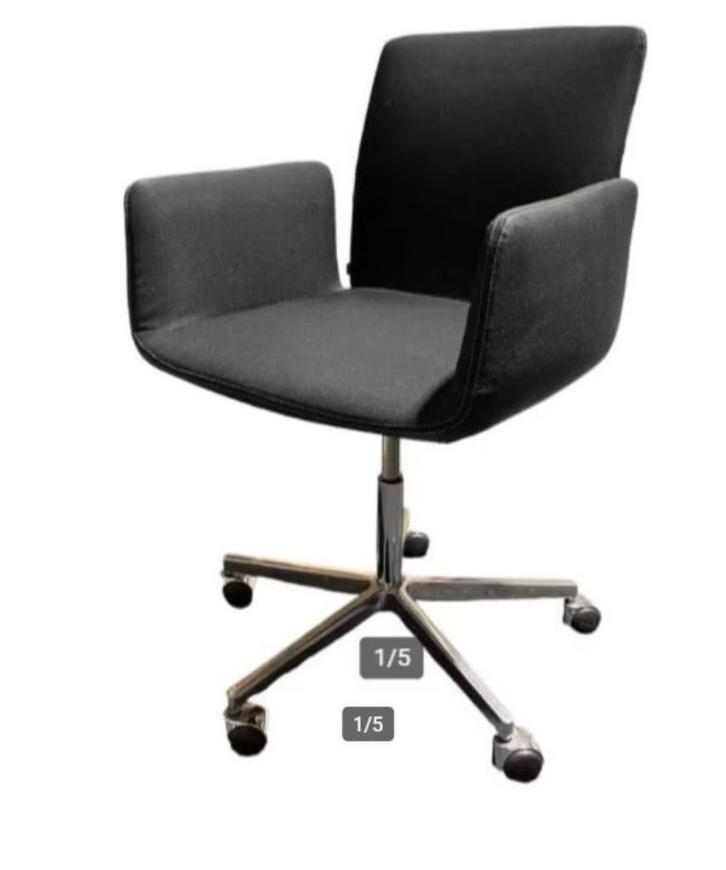 Vitra Unix 4-poots stoel Gebruikt Grote Partij, Huis en Inrichting, Stoelen, Gebruikt, Vijf, Zes of meer stoelen, Zwart, Ophalen of Verzenden
