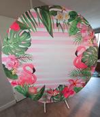 Te huur: flamingo backdrop 200 cm, Ophalen of Verzenden, Zo goed als nieuw, Verjaardag