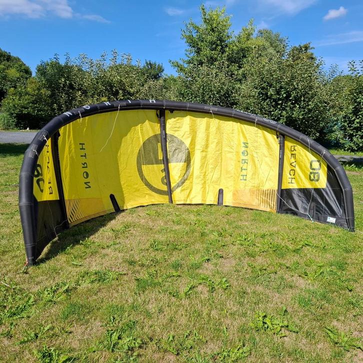 North Reach 8.0 2024, Watersport en Boten, Kitesurfen, Gebruikt, Kite, 8 m², Geen board, Ophalen