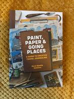 Boek Paint, paper & going places, Boeken, Ophalen of Verzenden, Zo goed als nieuw, Tekenen en Schilderen, Merel Djamila Hoekstra