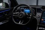 Mercedes GLC-klasse 400e 4MATIC AMG Burm. 360° Luchtv. HuD, Auto's, Automaat, Gebruikt, Blauw, Leder