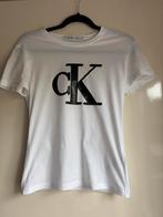 Calvin Klein wit tshirt maat XS, Wit, Ophalen of Verzenden, Zo goed als nieuw, Korte mouw