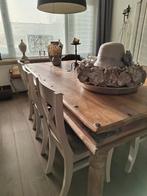 Eettafel met 6 stoelen - Mooie set!    185 x 90cm, Huis en Inrichting, Tafels | Eettafels, Ophalen