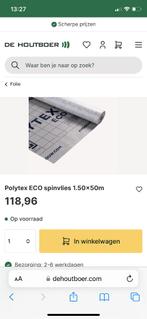 Dampdoorlatende folie polytex, Doe-het-zelf en Verbouw, Overige materialen, Nieuw, 15 m² of meer, Ophalen