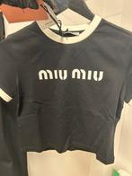 Miu miu croptop dames zwart, Kleding | Dames, T-shirts, Ophalen of Verzenden, Nieuw, Zwart, Korte mouw