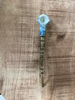 Antiek Stenen Pijpje met Blauw Decor, Antiek en Kunst, Ophalen of Verzenden