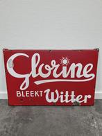 Emaille Reclamebord Glorine, Ophalen of Verzenden, Gebruikt, Reclamebord